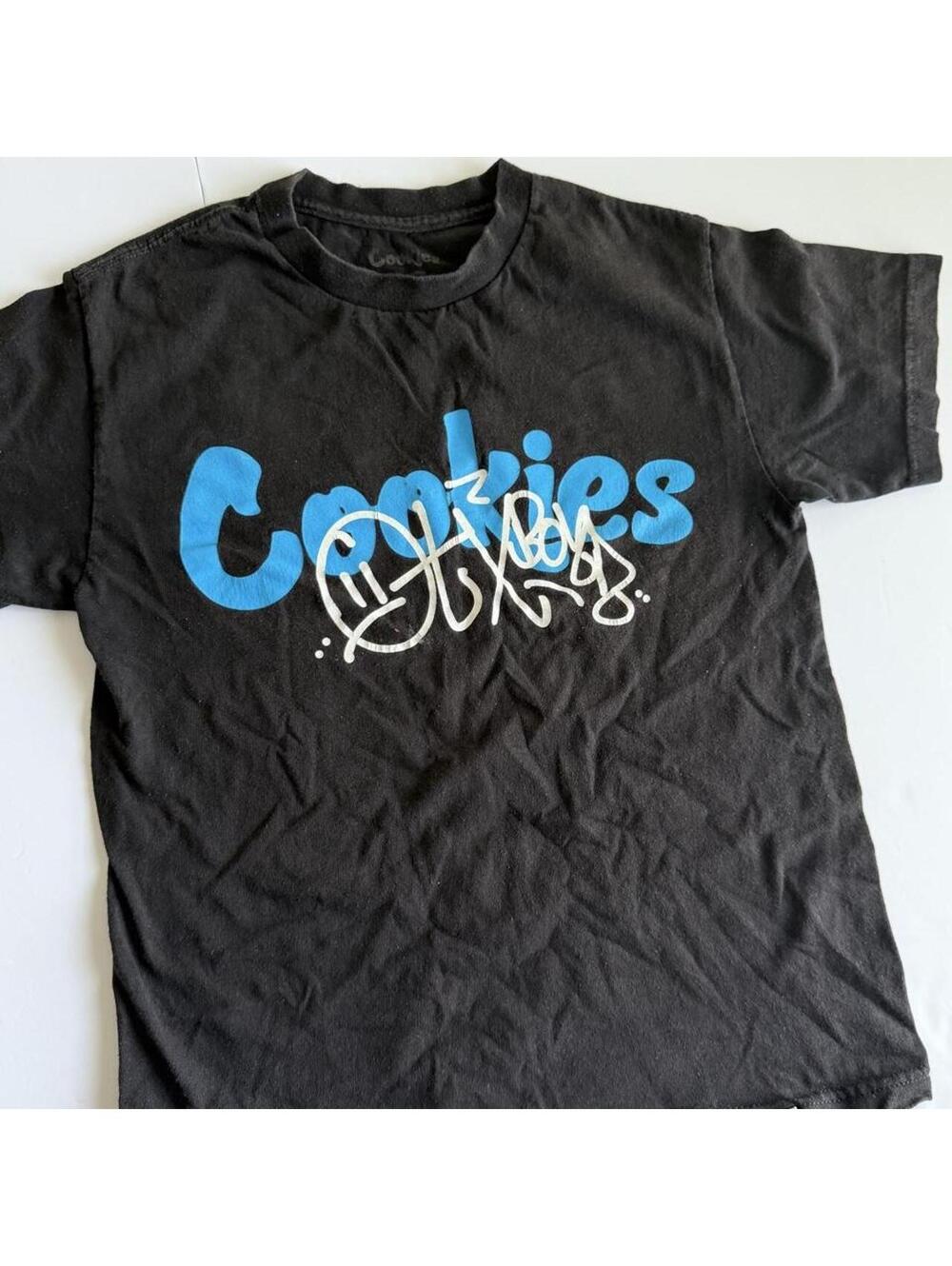 cookies x otxboyz graffiti black t-shirt small